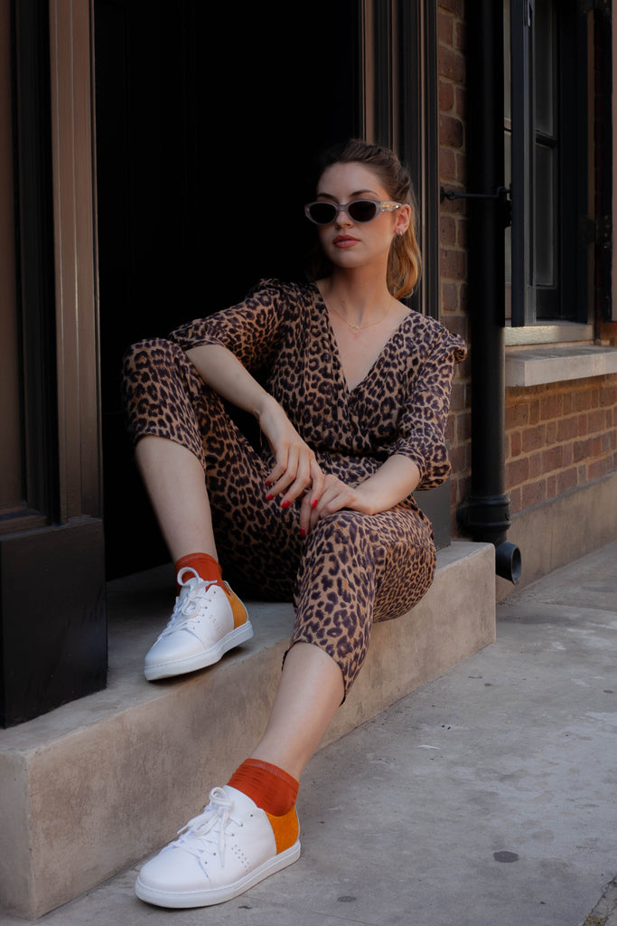 Animal print clearance sneakers outfit