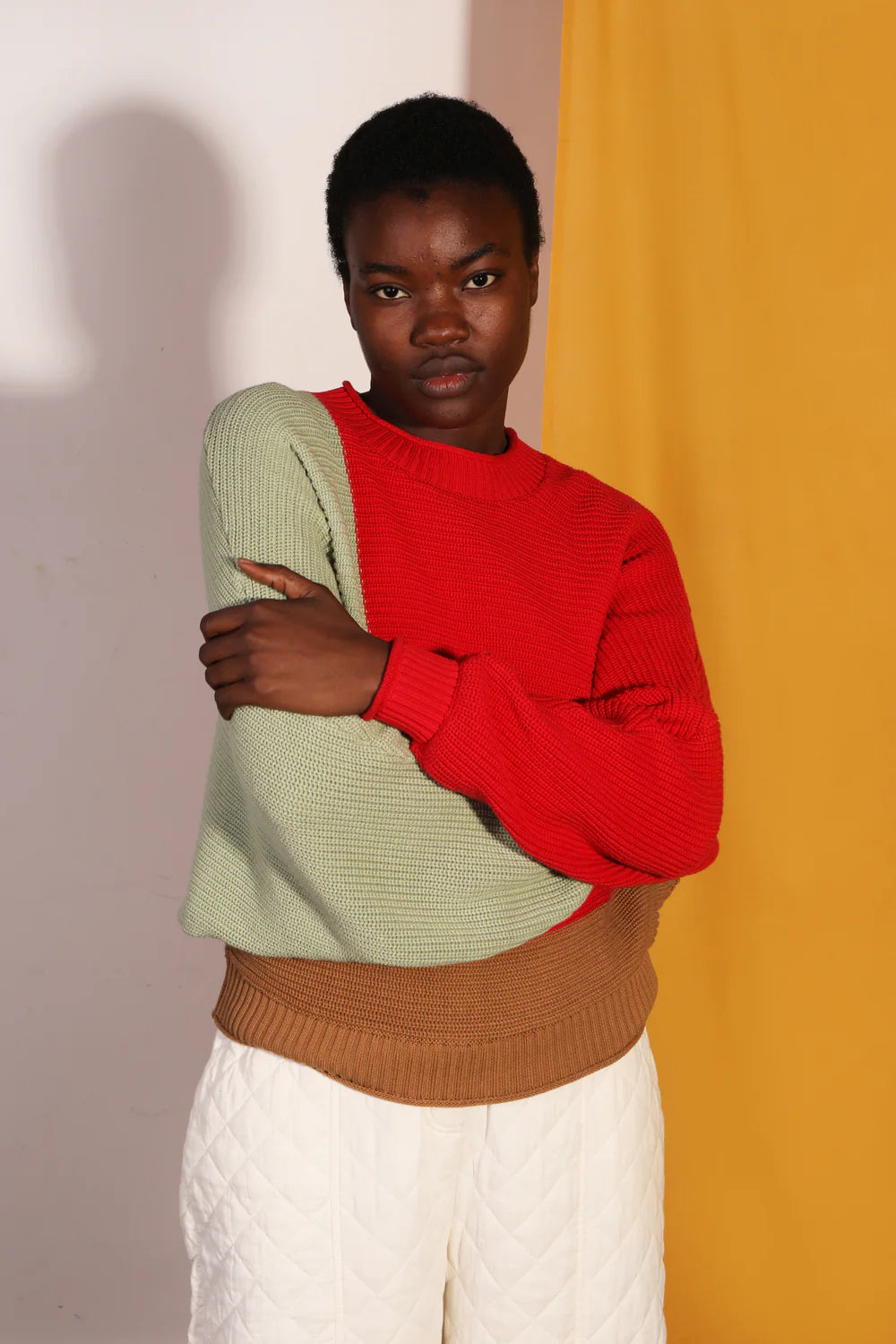 L.F. Markey Vernon Red Sage Knit Sweater