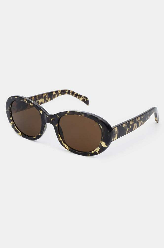 A Kjaerbede Anma Black / Yellow Tortoise Sunglasses - The Mercantile London