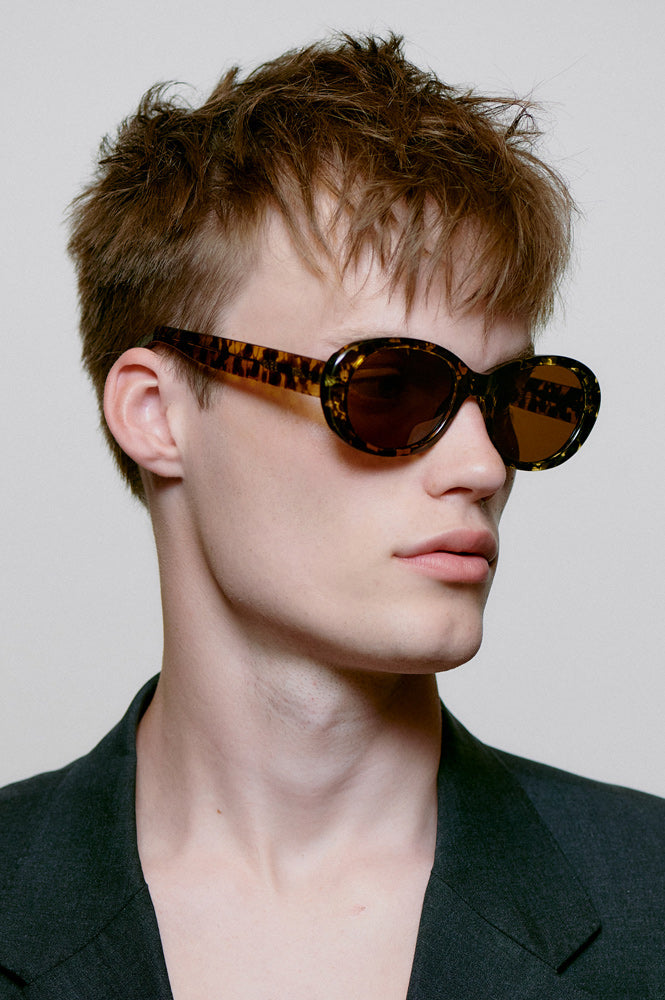 Yellow cheap tortoise sunglasses