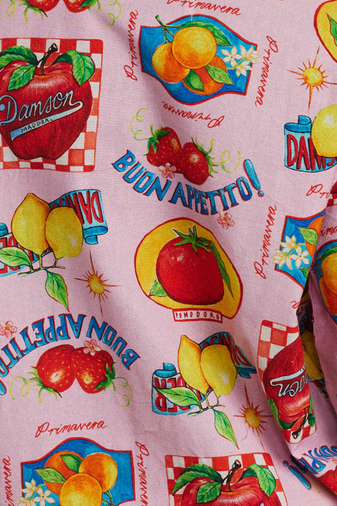 Damson Madder Chlo Fruit Labels Shirt