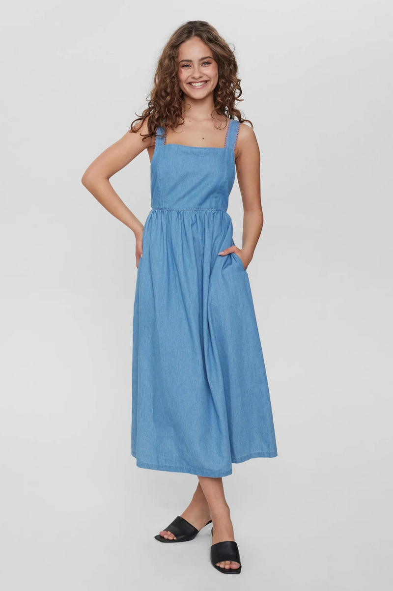 Numph Dylan Medium Blue Denim Dress