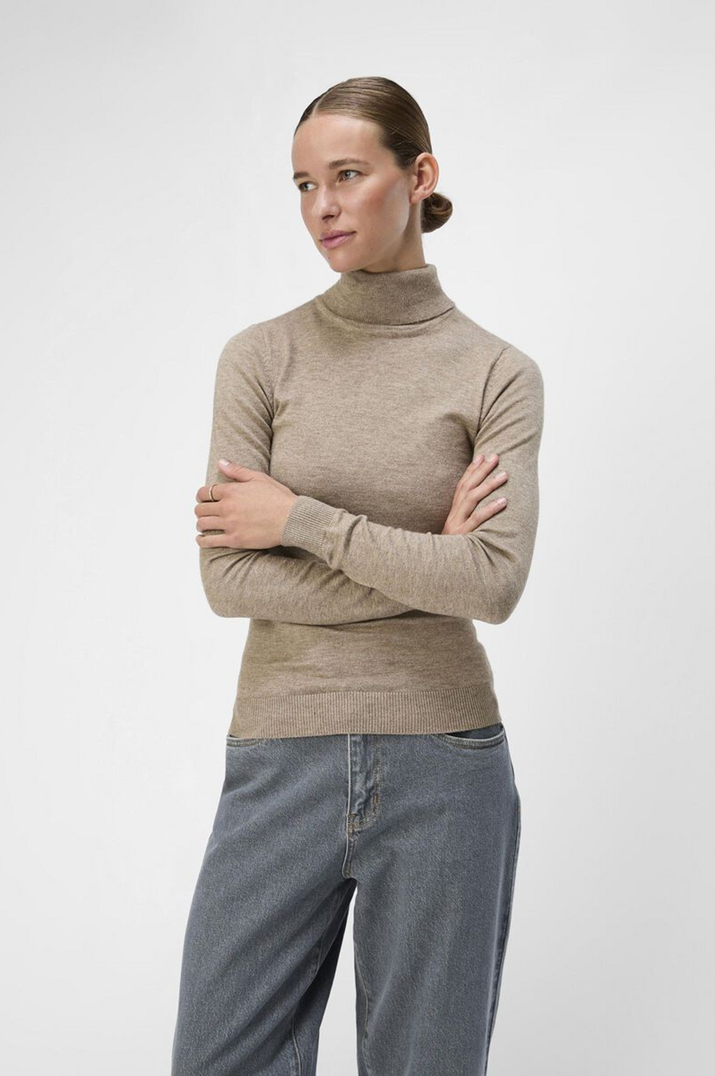 Object Thess Desert Taupe Knitted Pullover