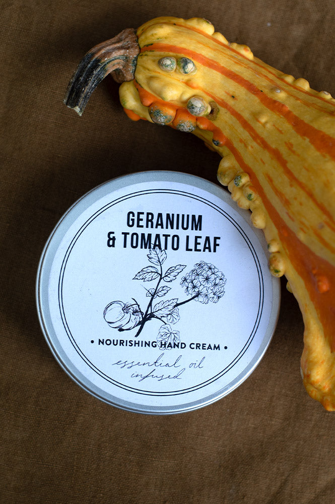 Norfolk Natural Living 100ml Geranium & Tomato Leaf Hand Cream Tin