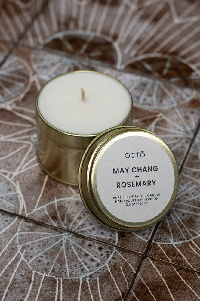 Octo London May Chang & Rosemary Travel Tin Candle