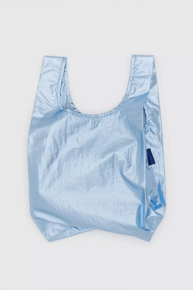 Baggu Baby Metallic Light Blue Reusable Bag