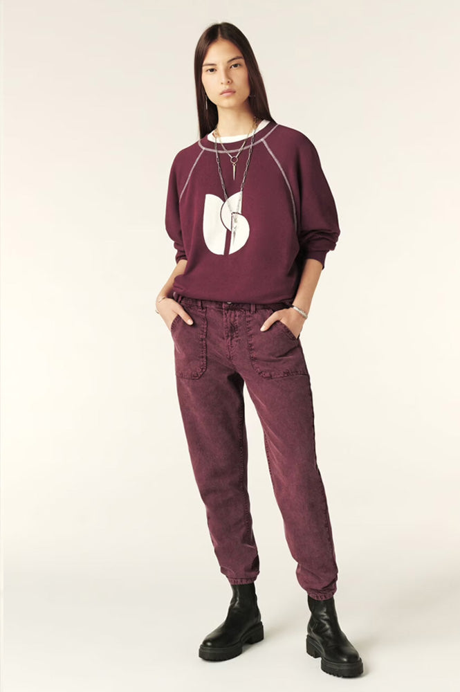 Ba&sh Sweatshirt Bart Aubergine Sweatshirt