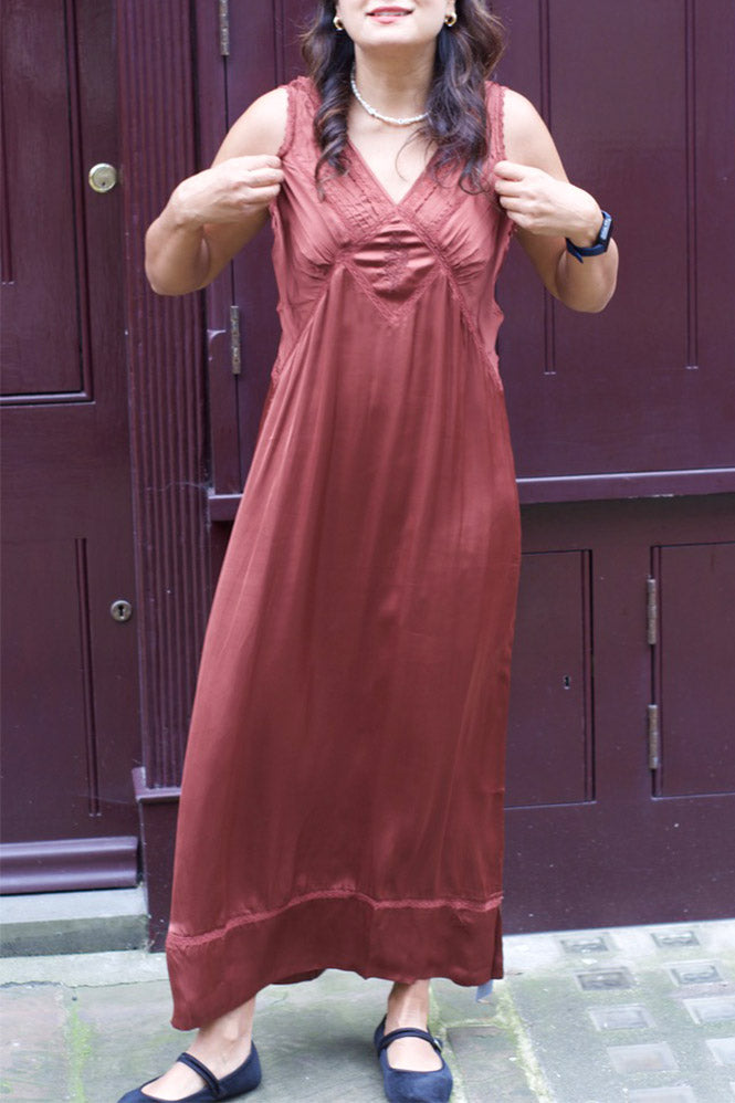 Faune Primrose Burnt Sienna Dress