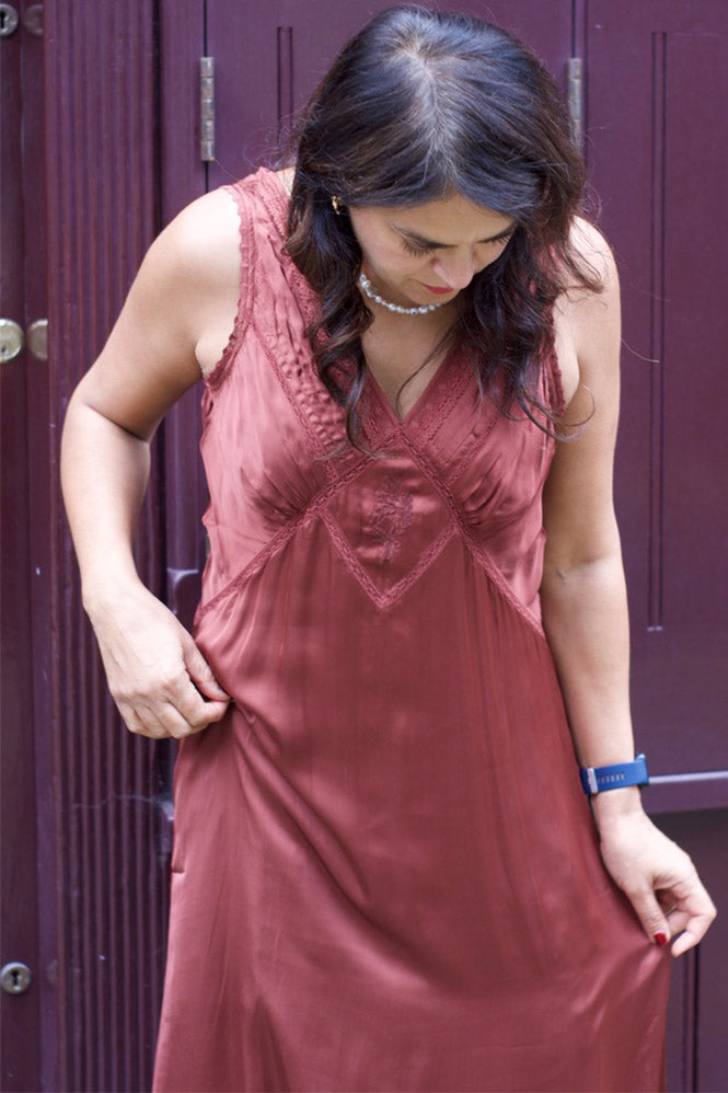 Faune Primrose Burnt Sienna Dress