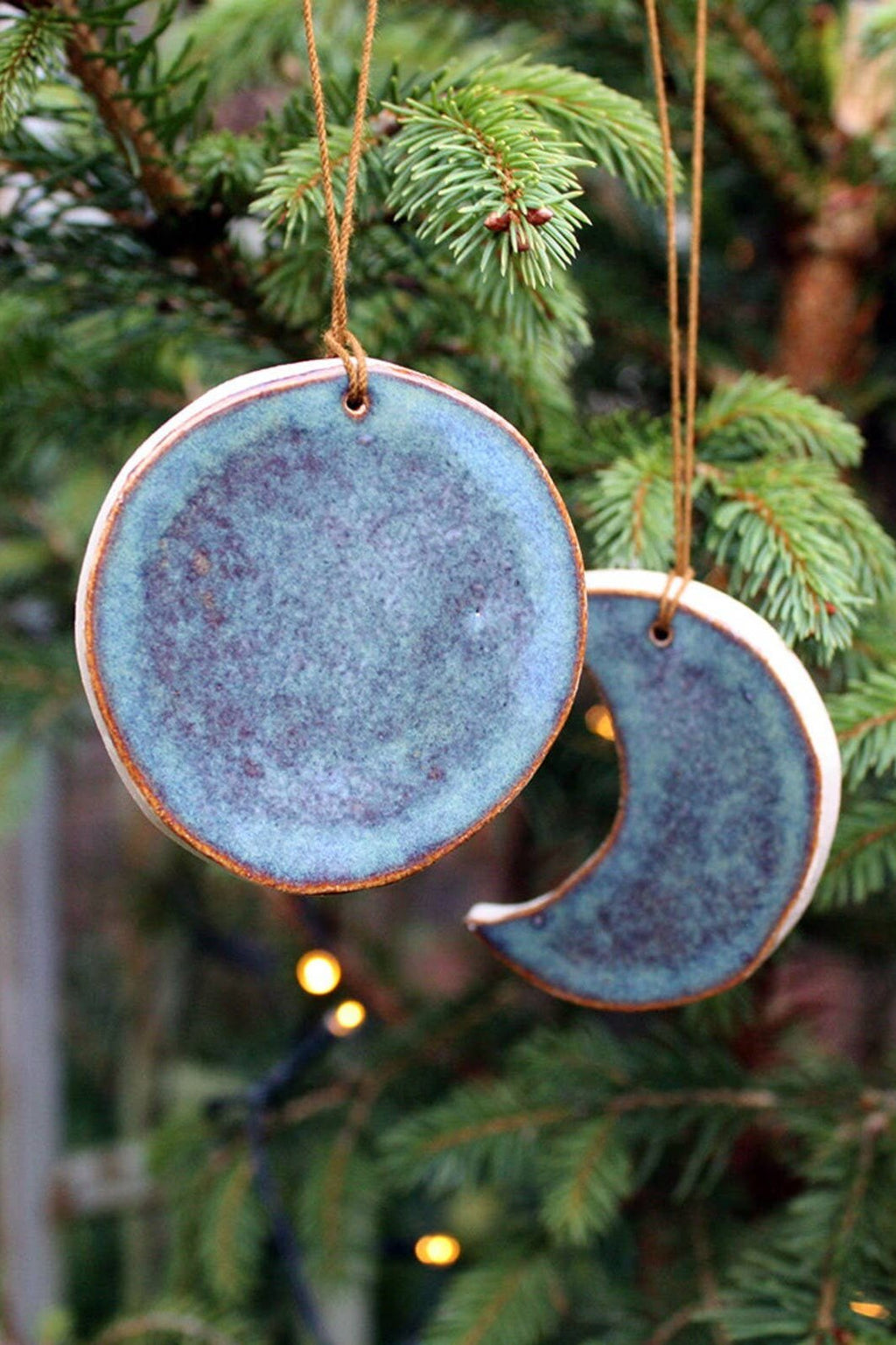 Hannah Bigley Blue Moon Ceramic Hanging Decorations