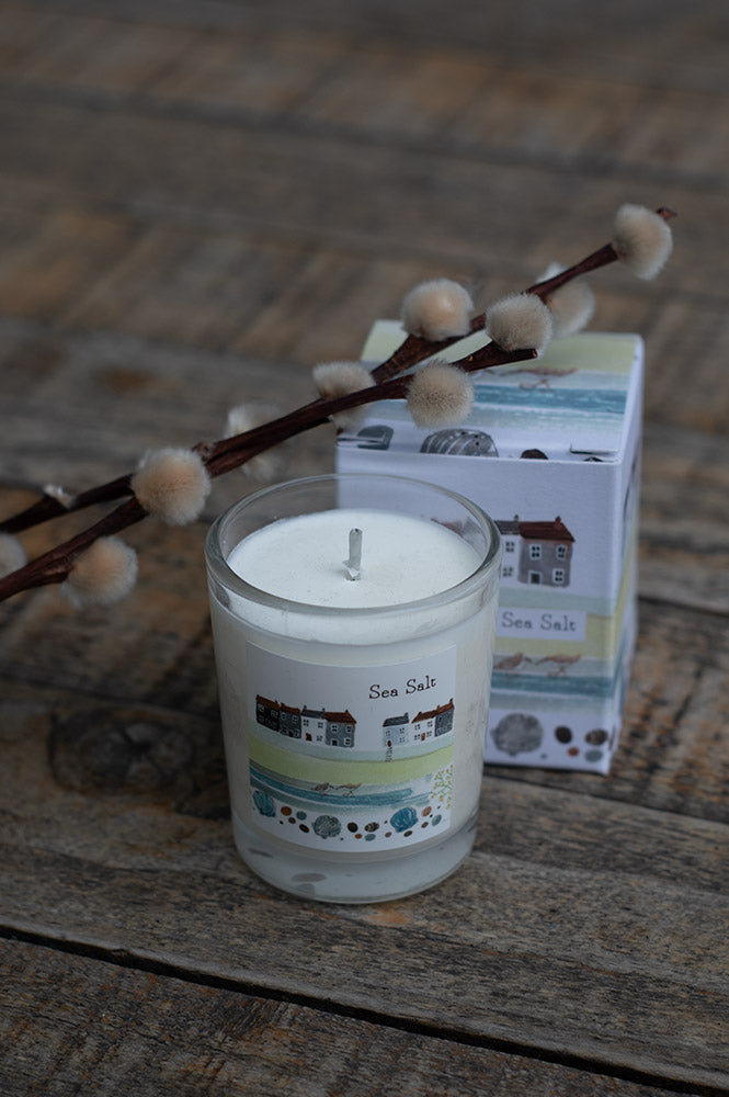 Sea Salt Illustrated Box Candle