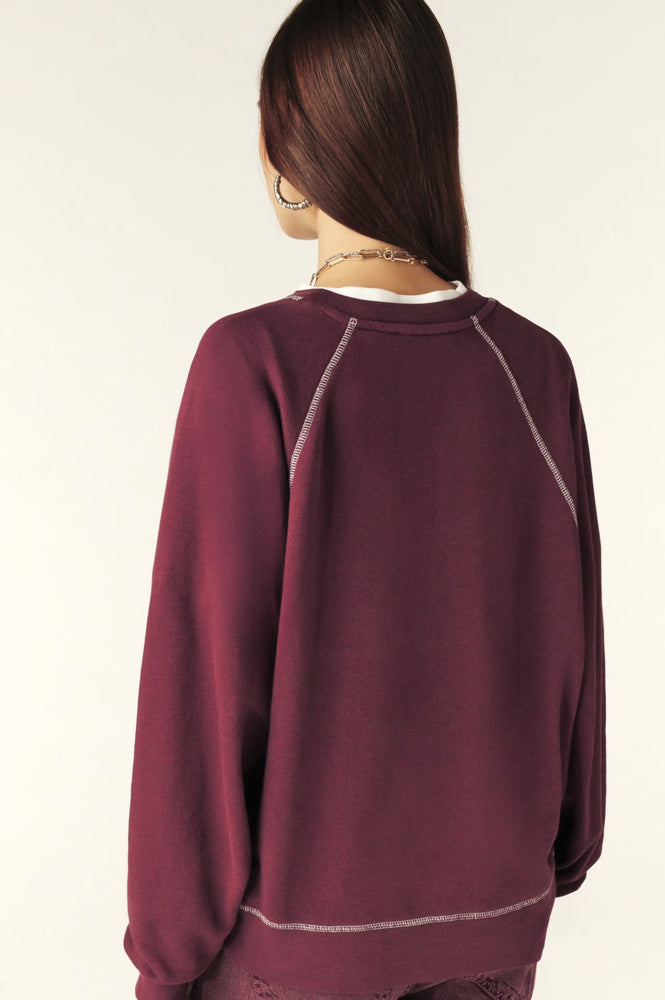 Ba&sh Sweatshirt Bart Aubergine Sweatshirt