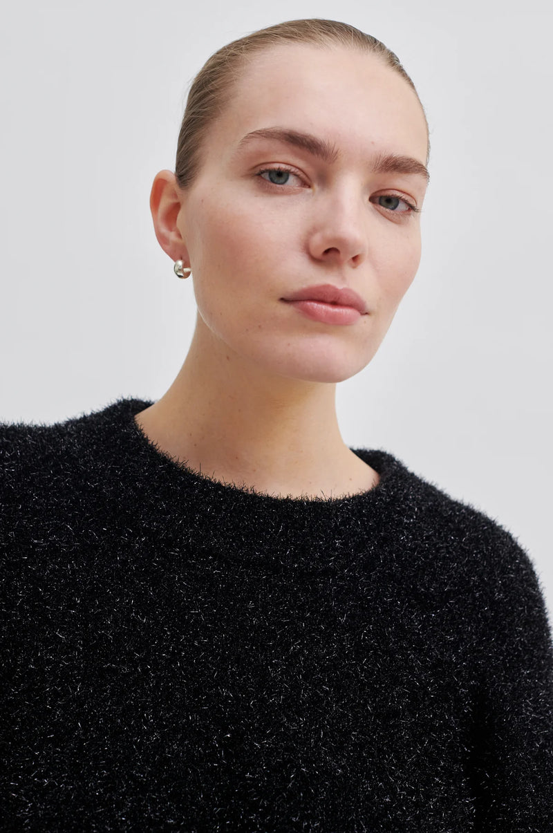 Second Female Lamilla Black Jumper - The Mercantile London