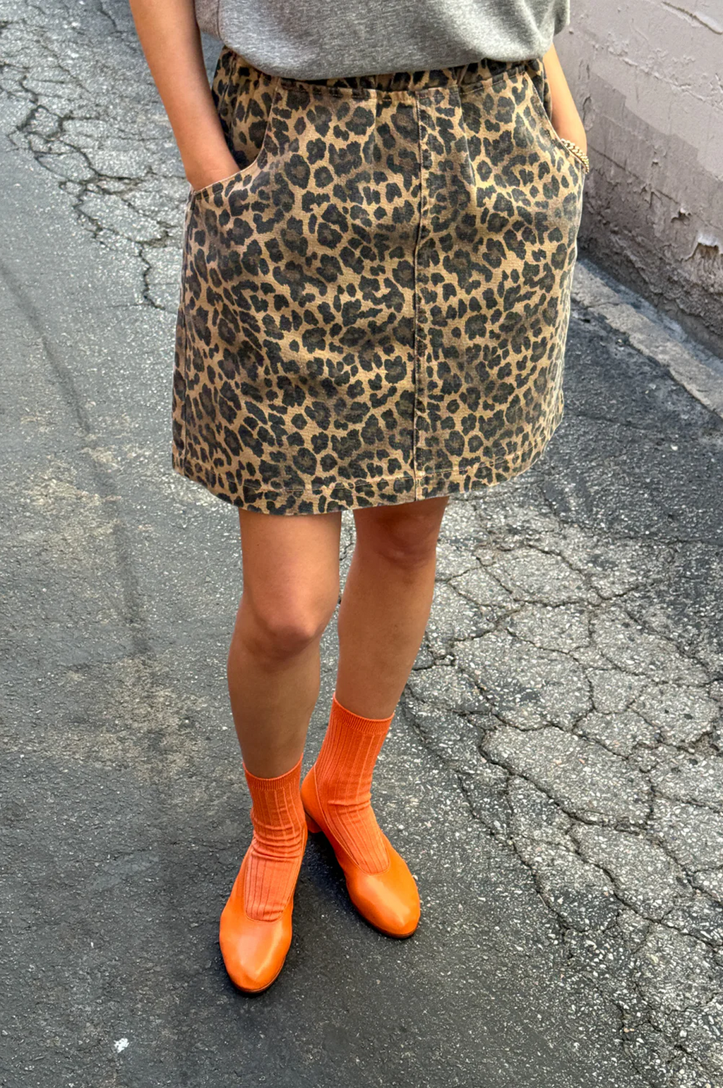 Le Bon Shoppe City Leopard Skirt