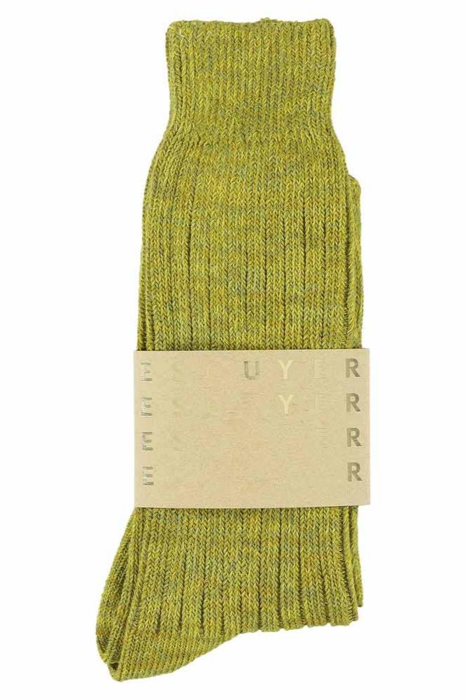 Escuyer Melange Green Moss Socks