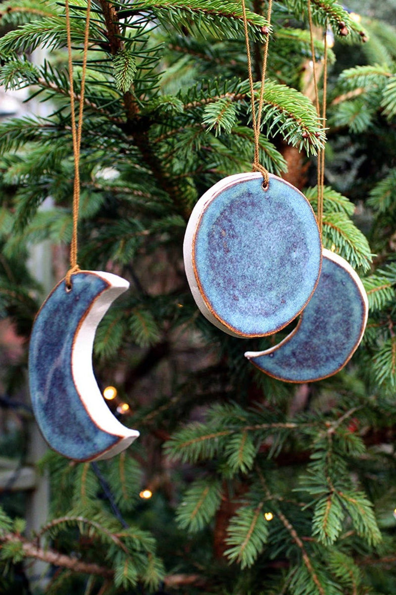 Hannah Bigley Blue Moon Ceramic Hanging Decorations