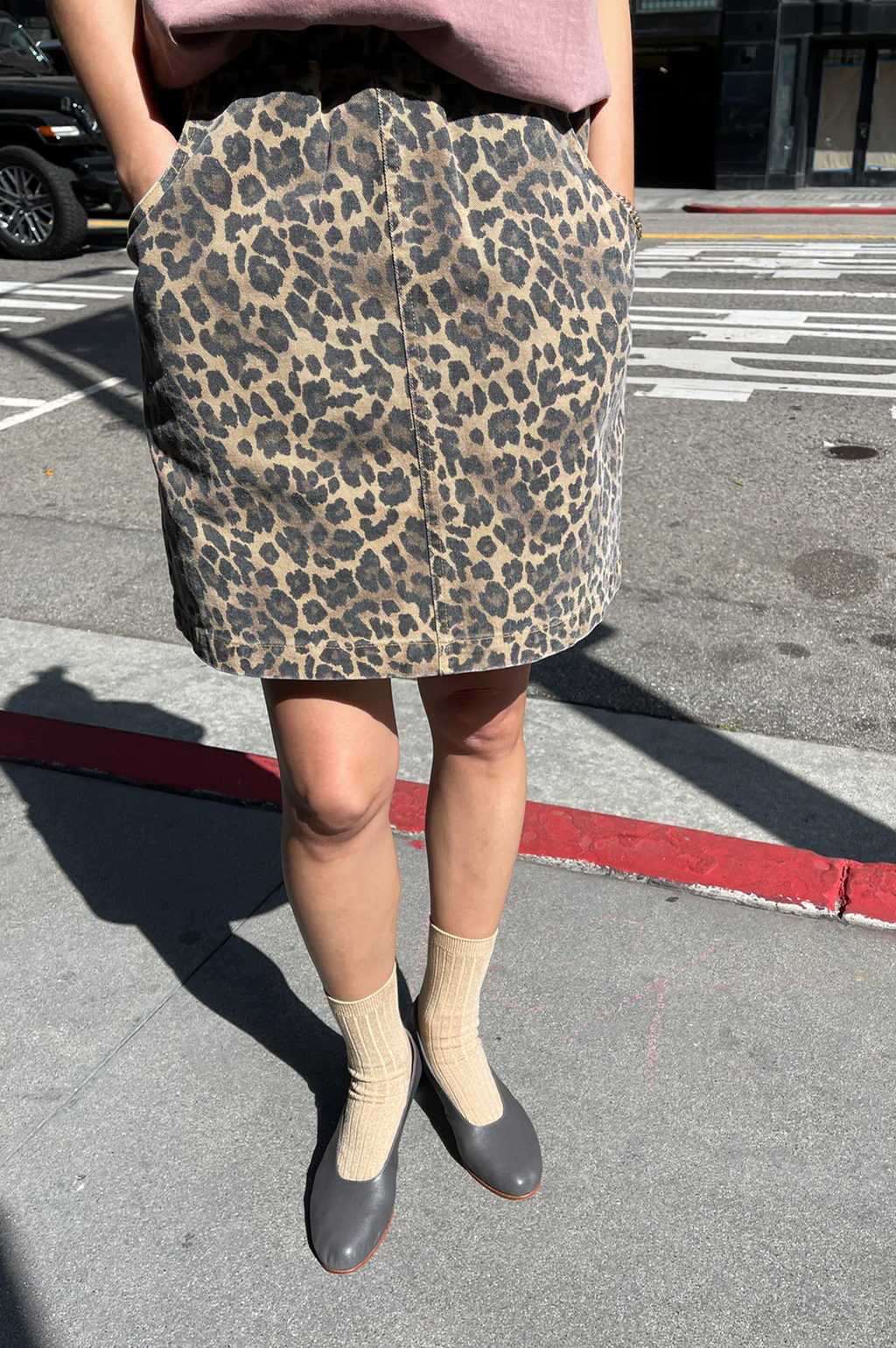 Le Bon Shoppe City Leopard Skirt