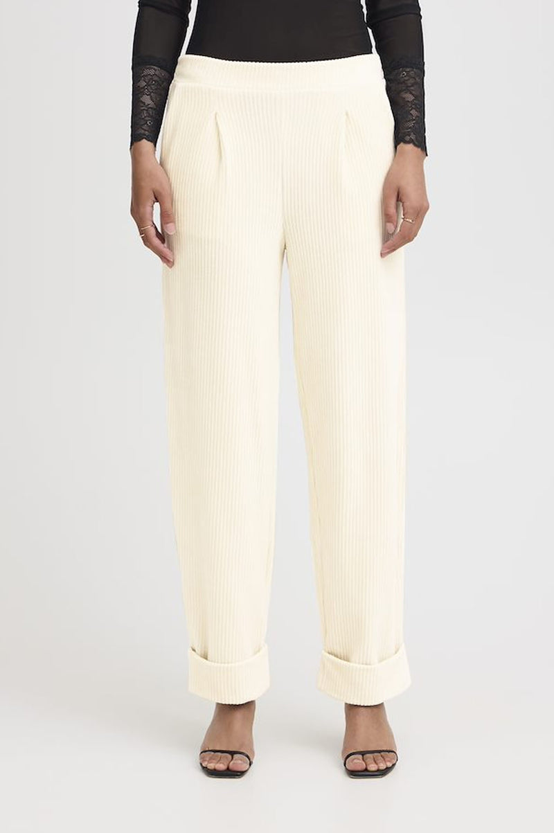 ICHI Tamary Almond Milk Trousers