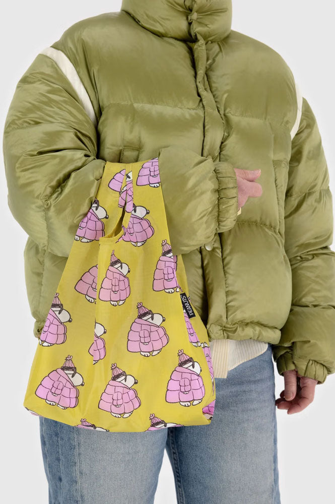 Baggu Baby Reusable Puffer Pink Snoopy Bag