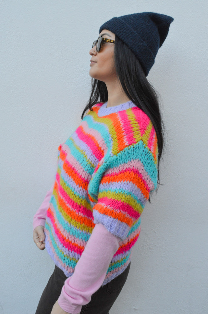 Noella Mimi Rainbow Combo Pullover