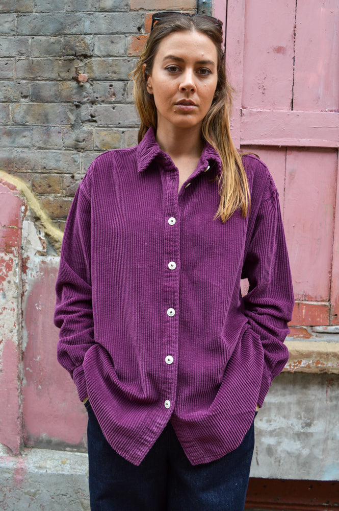 American Vintage Padow Purple Shirt