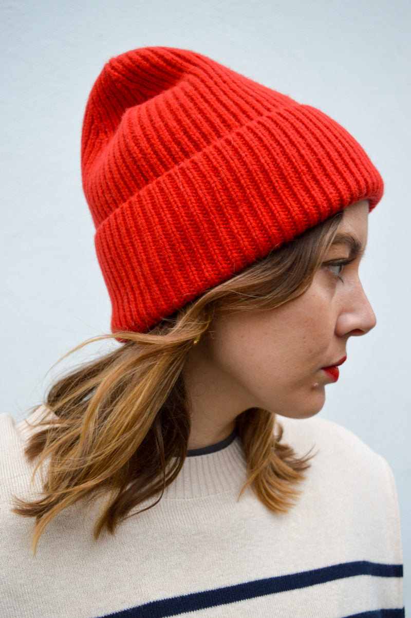 Billy Bamboo Merino Wool Red Beanie