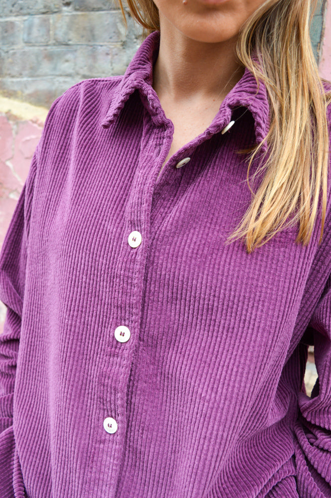 American Vintage Padow Purple Shirt