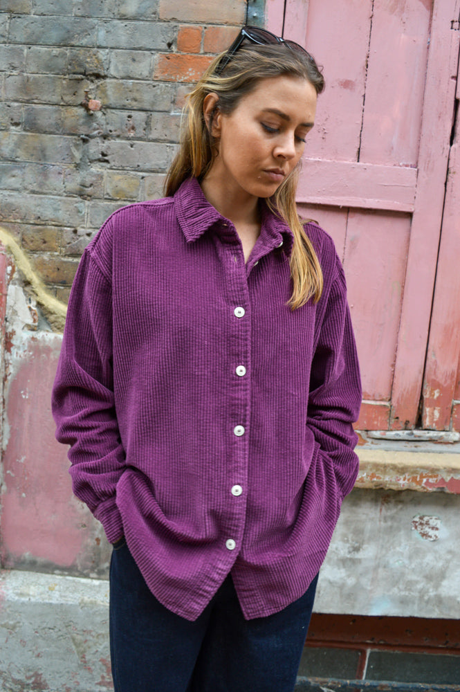 American Vintage Padow Purple Shirt