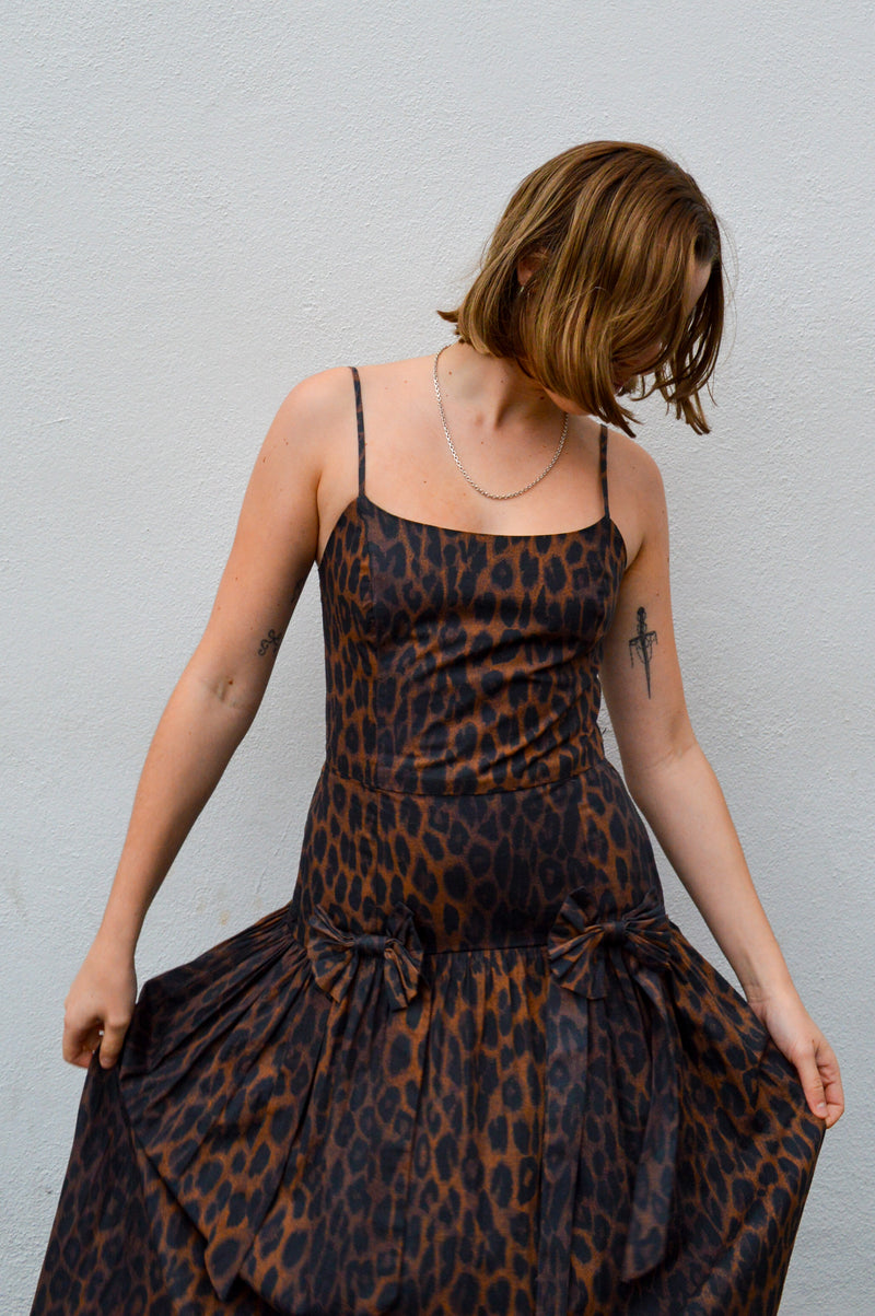 Damson Madder Persephone Dark Leopard Dress