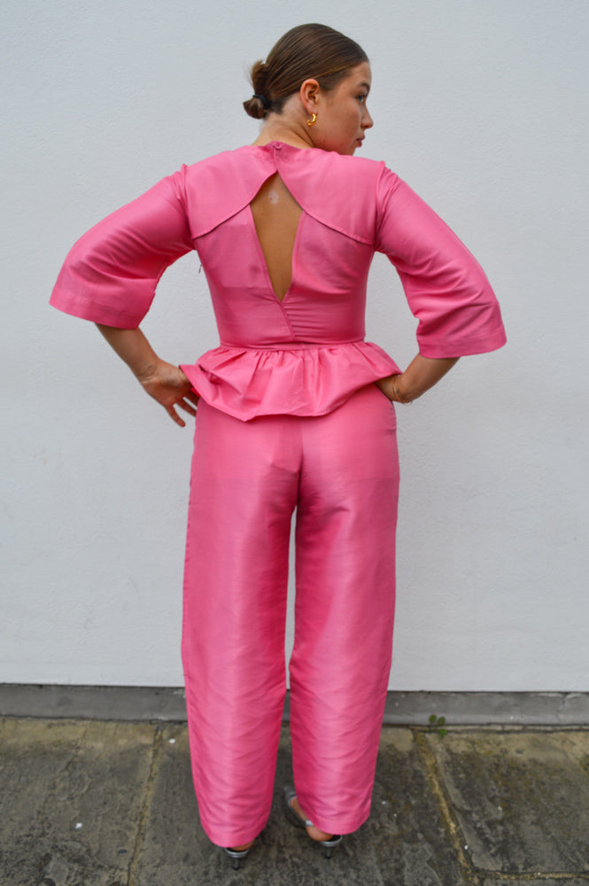 Stella Nova Crispy Pleated Pink Trousers