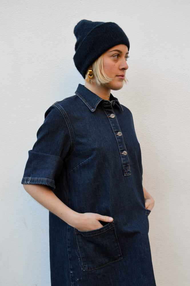 Numph London Dark Blue Denim Dress