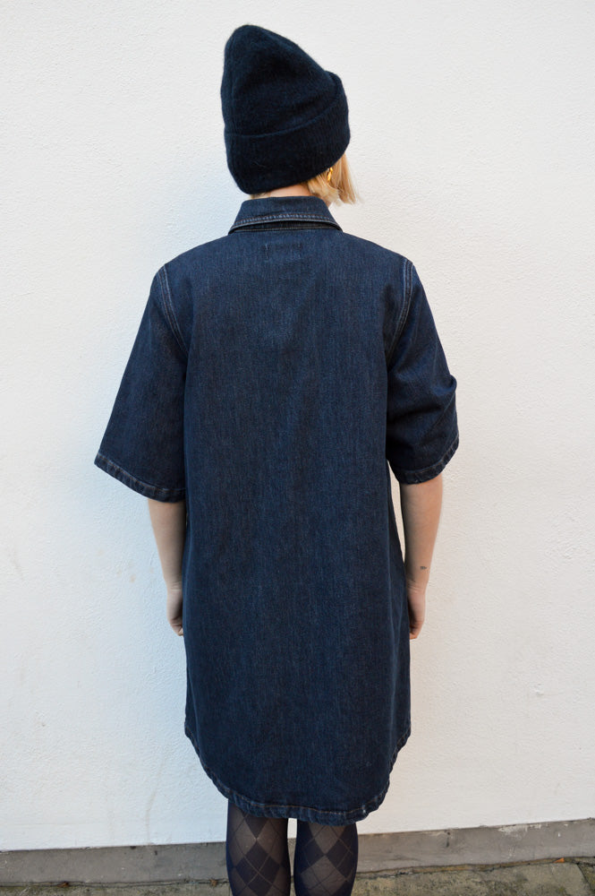 Numph London Dark Blue Denim Dress