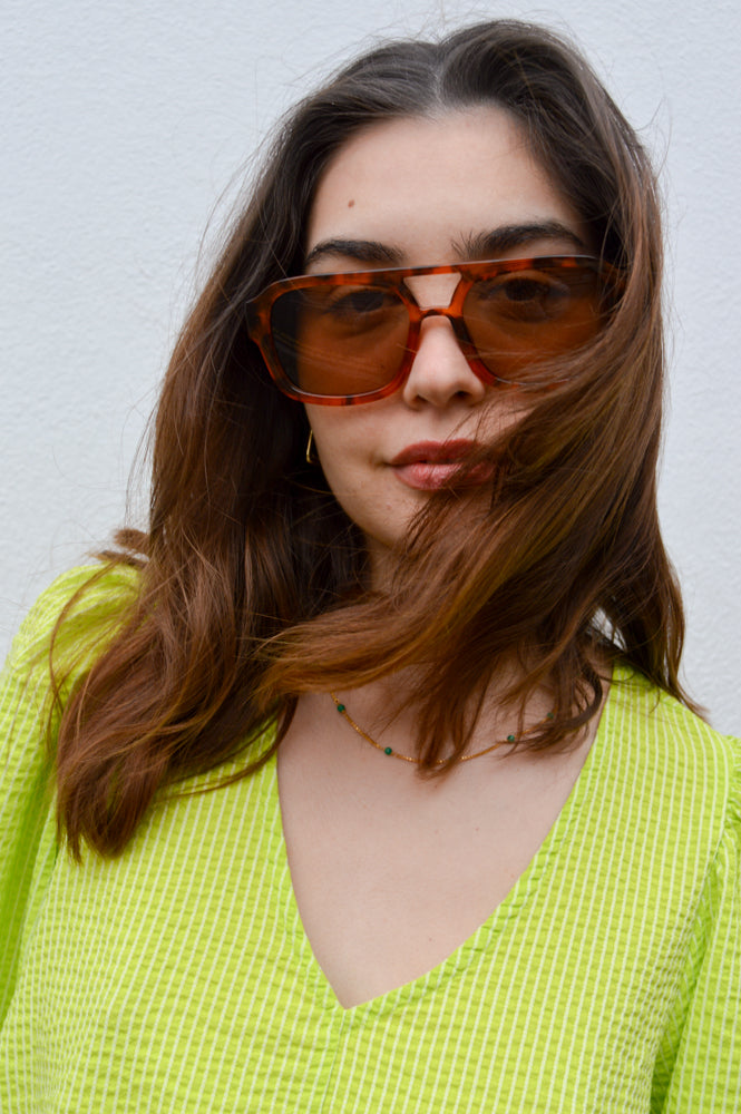 A Kjaerbede Kaya Havana Sunglasses - The Mercantile London