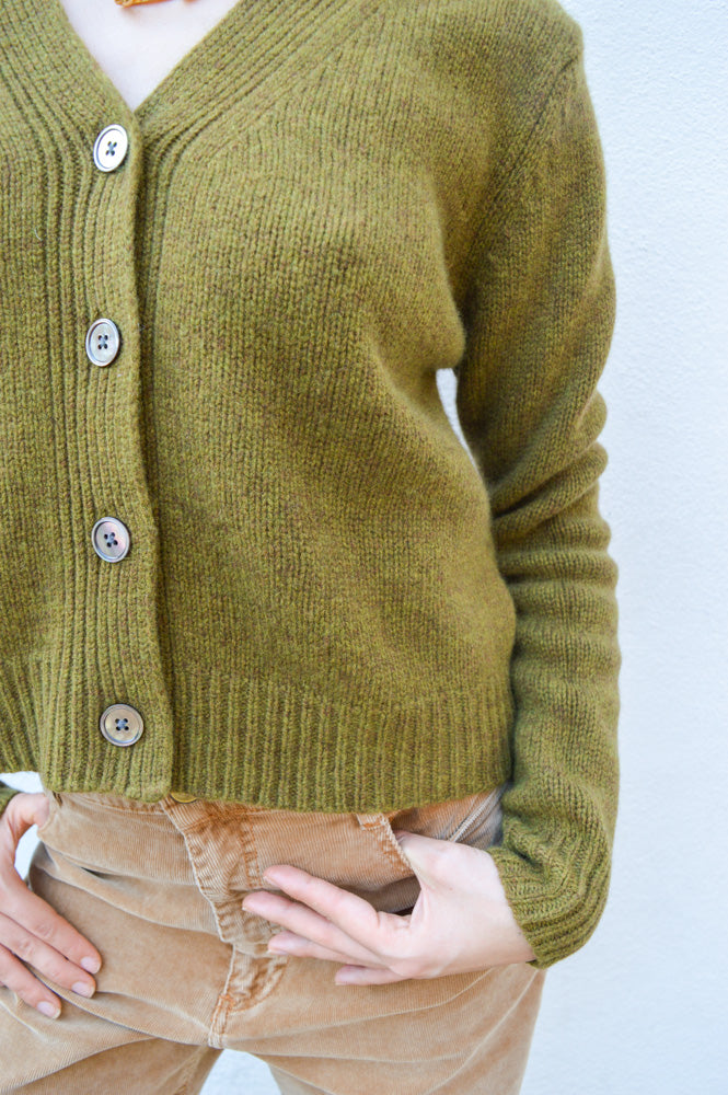 Cash CA Chunky Olive Cardigan