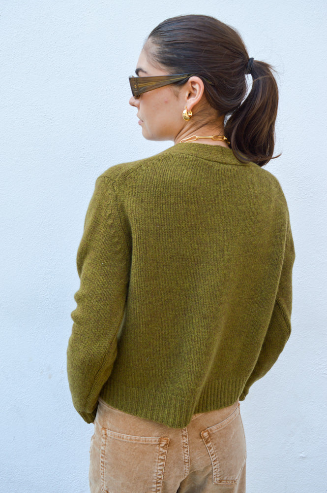 Cash CA Chunky Olive Cardigan