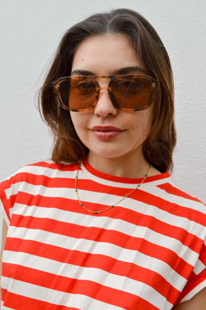 A Kjaerbede Kaya Havana Sunglasses - The Mercantile London