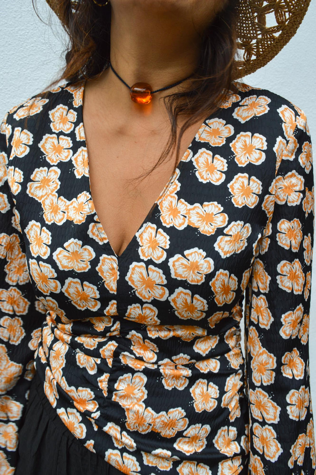 Baum Und Pferdgarten Milis Orange Hawaii Flower Blouse - The Mercantile London