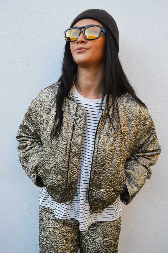 Ba&sh Bary Gold Jacket