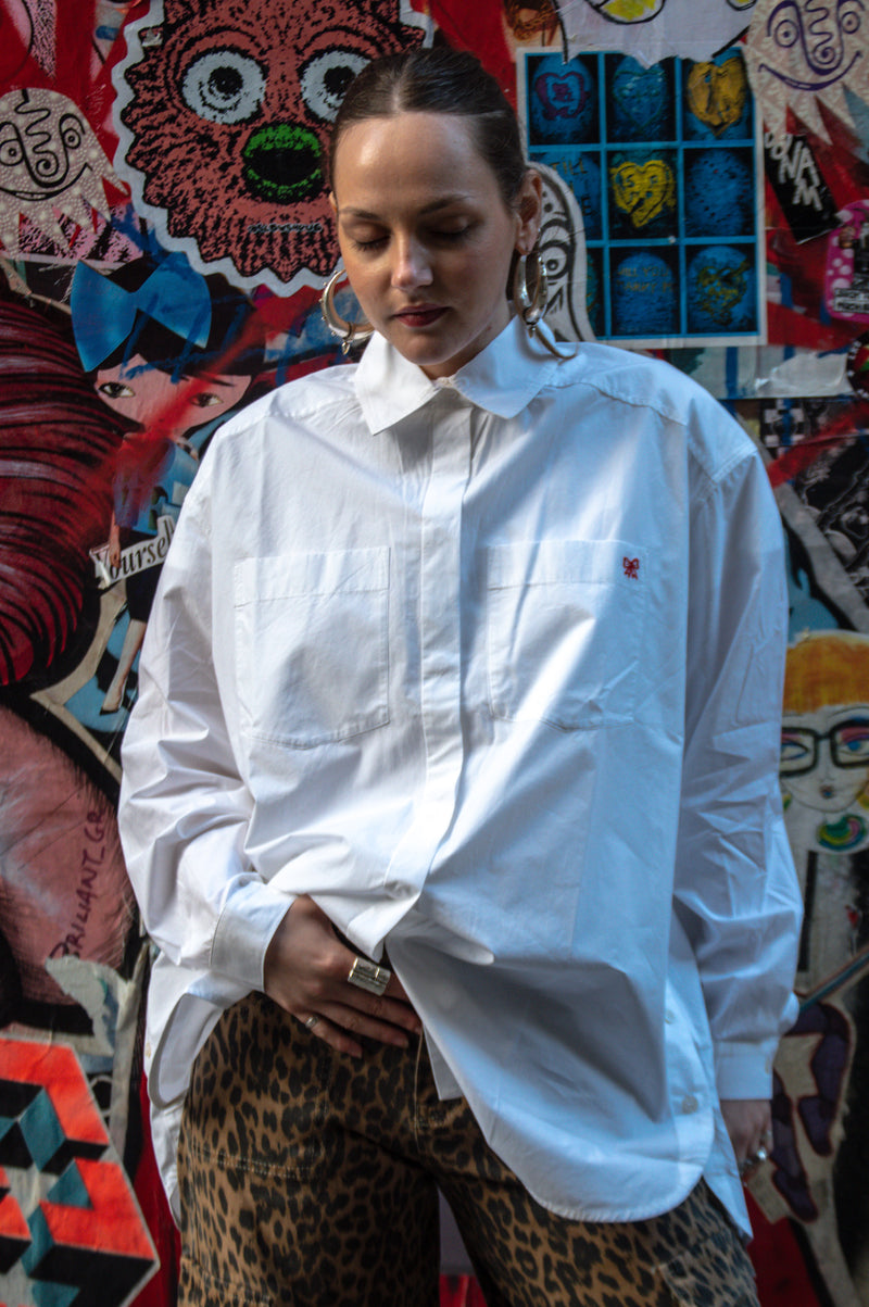 Stella Nova Cotton Poplin White Shirt