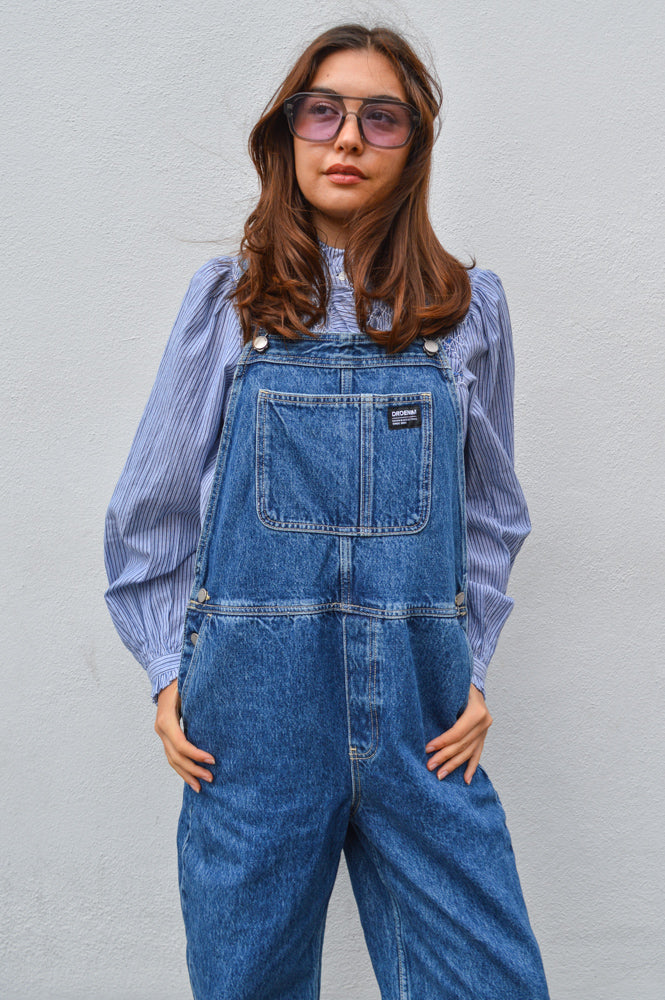 Dr Denim Lydia Stream Mid Retro Dungarees