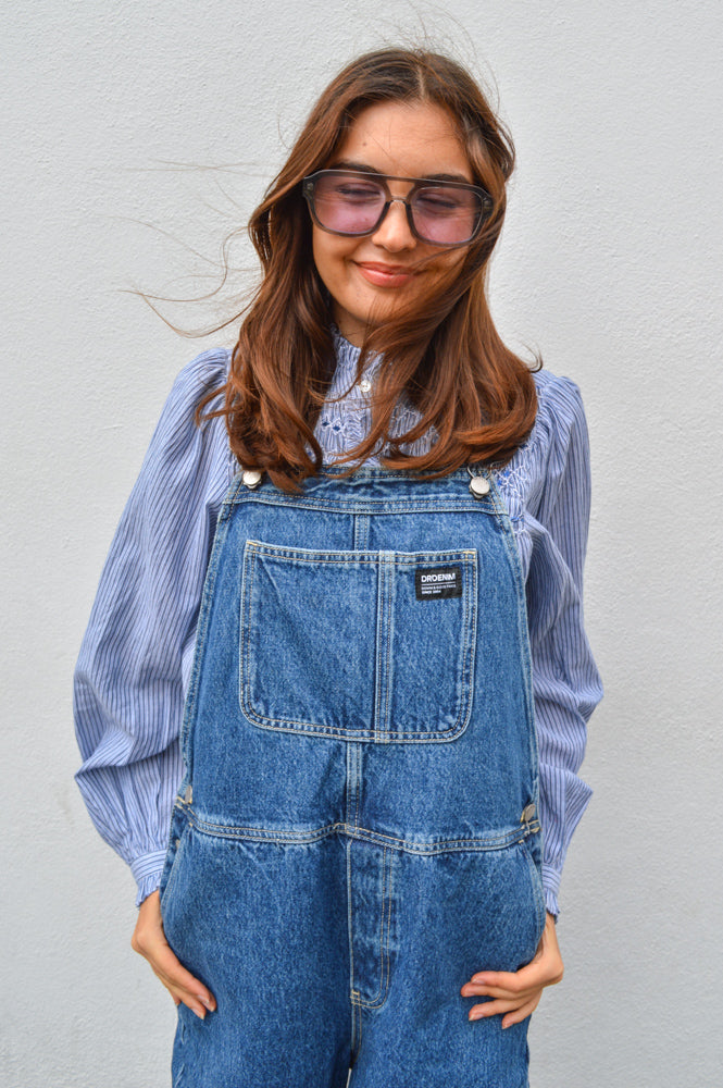 Dr Denim Lydia Stream Mid Retro Dungarees