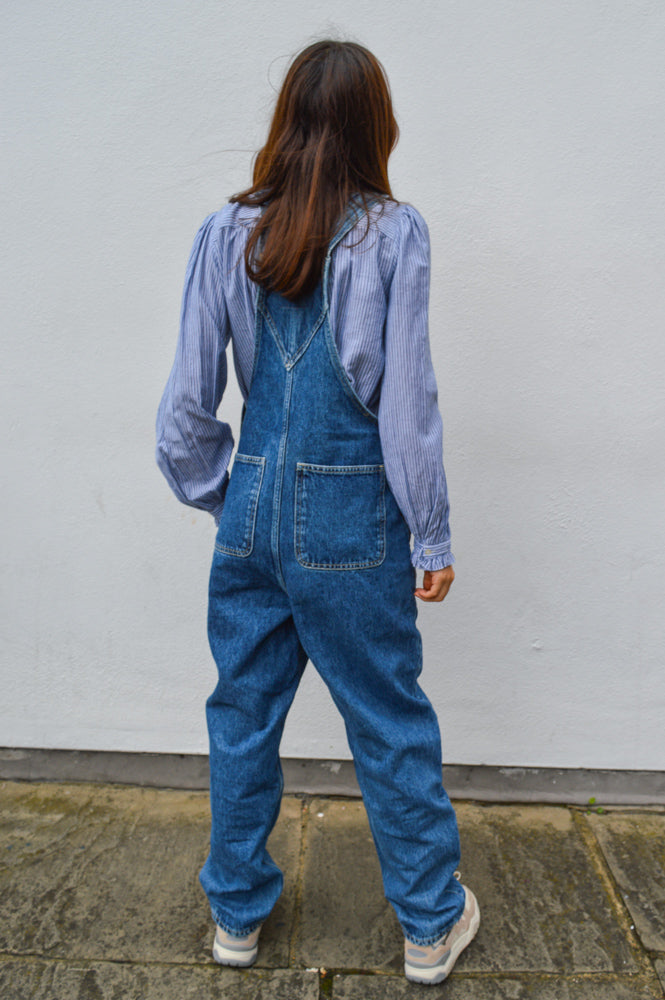 Dr Denim Lydia Stream Mid Retro Dungarees