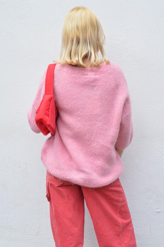 ICHI Marita Candy Pink Sweater