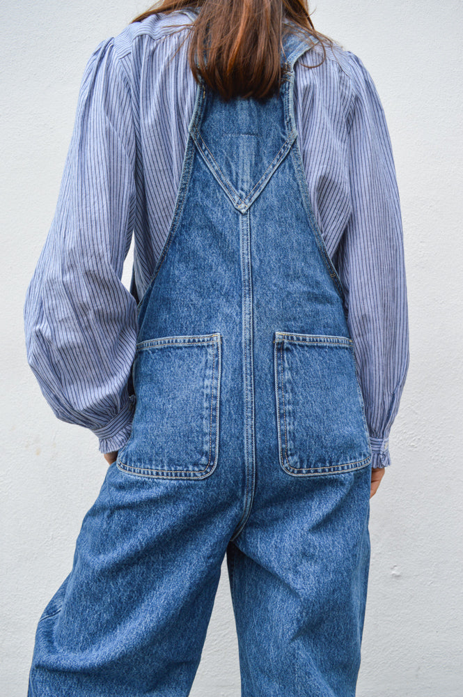 Dr Denim Lydia Stream Mid Retro Dungarees