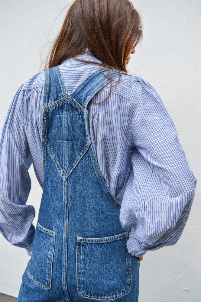 Dr Denim Lydia Stream Mid Retro Dungarees