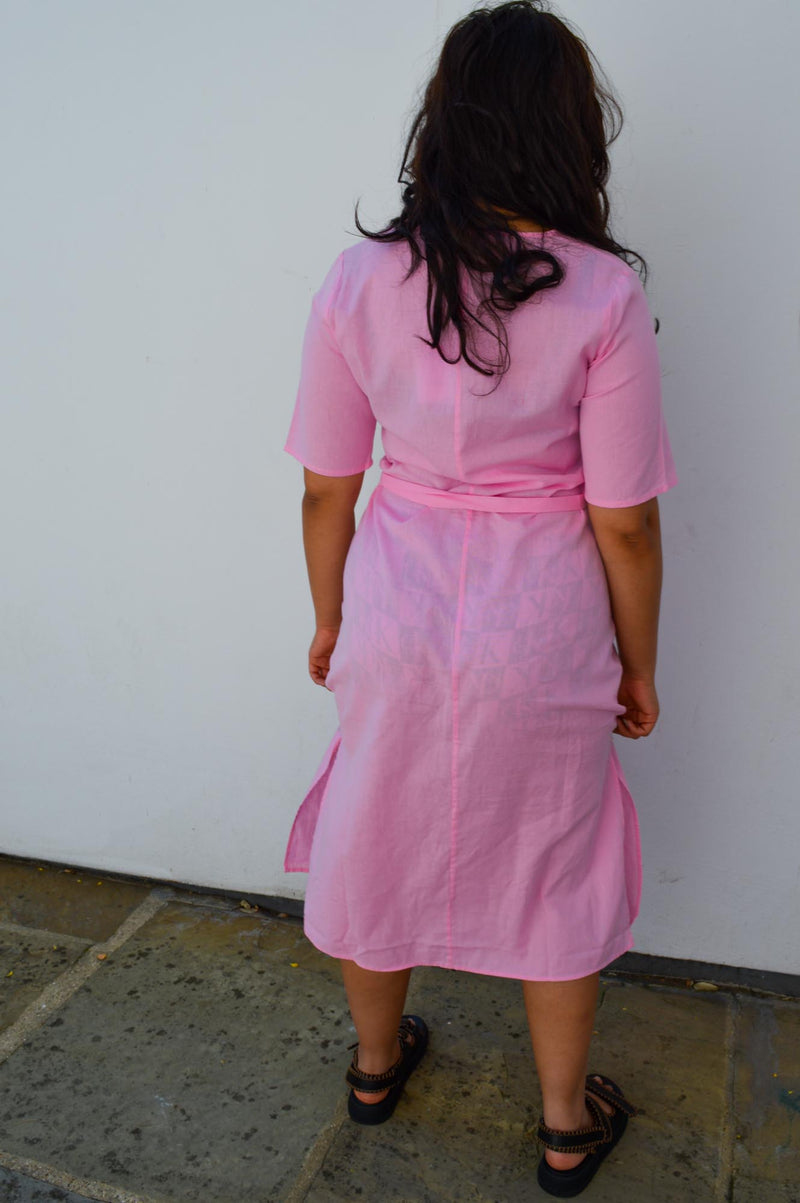 Fransa Maddie Pink Frosting Dress - The Mercantile London