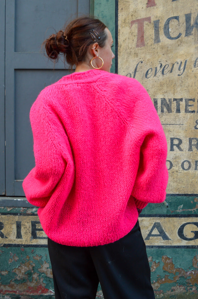 Noella Fora Poppy Pink Cardigan