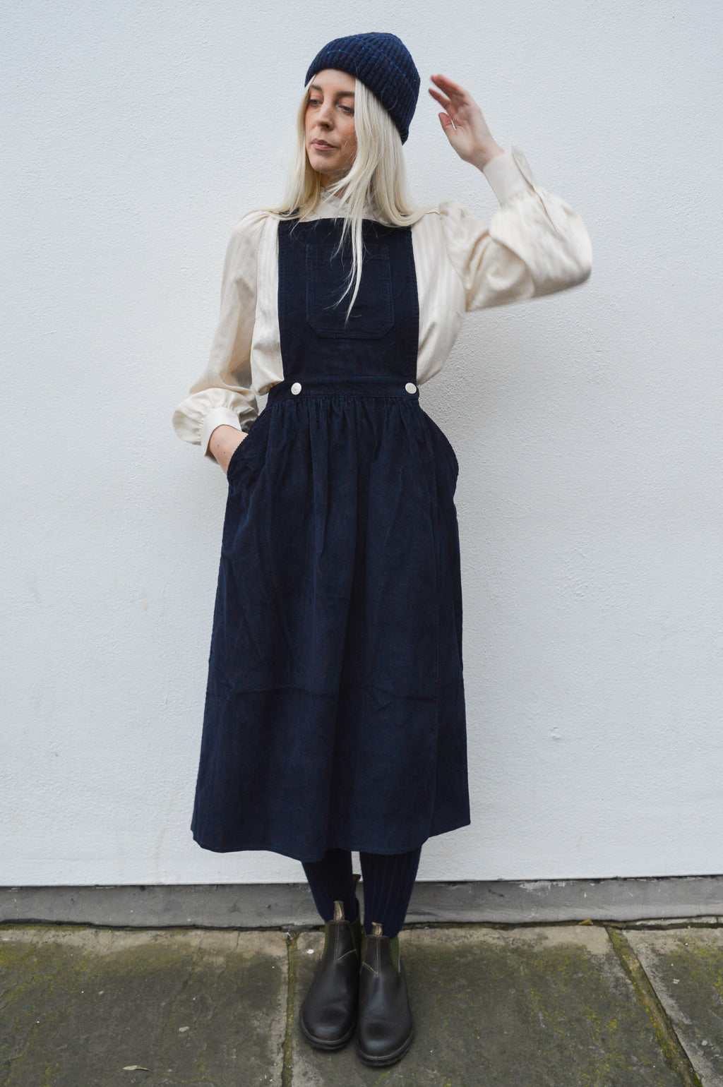 L.F. Markey Ross Navy Pinafore