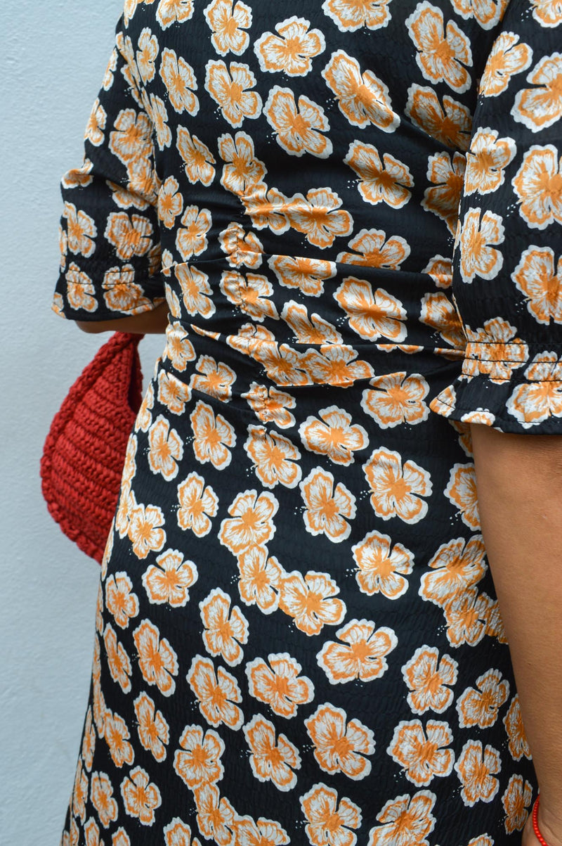 Baum Und Pferdgarten Ammy Orange Hawaii Flower Dress - The Mercantile London