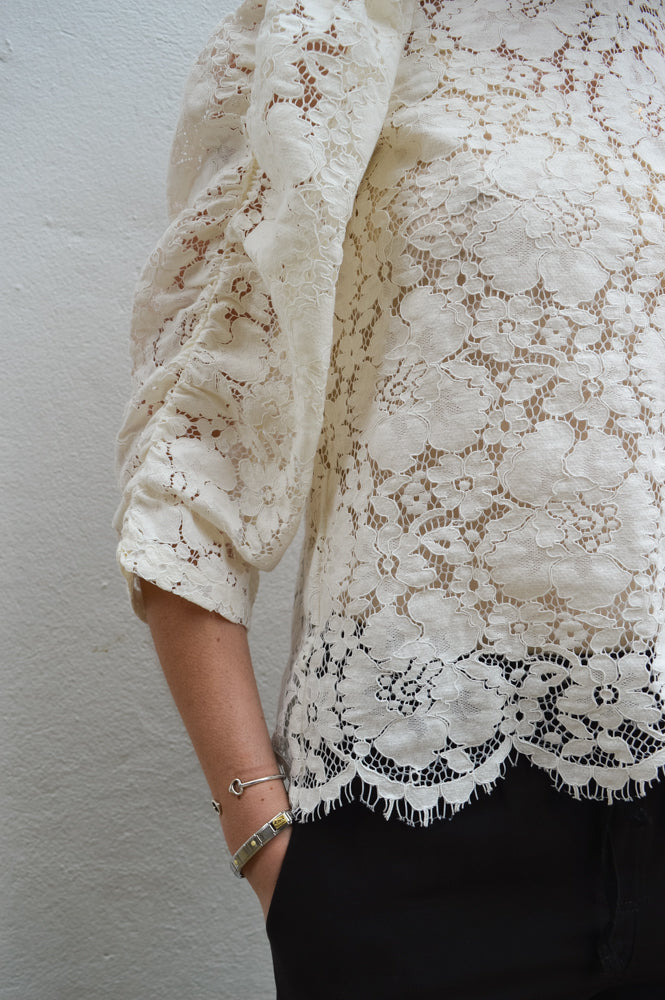 Stella Nova Lace Ecru Blouse - The Mercantile London